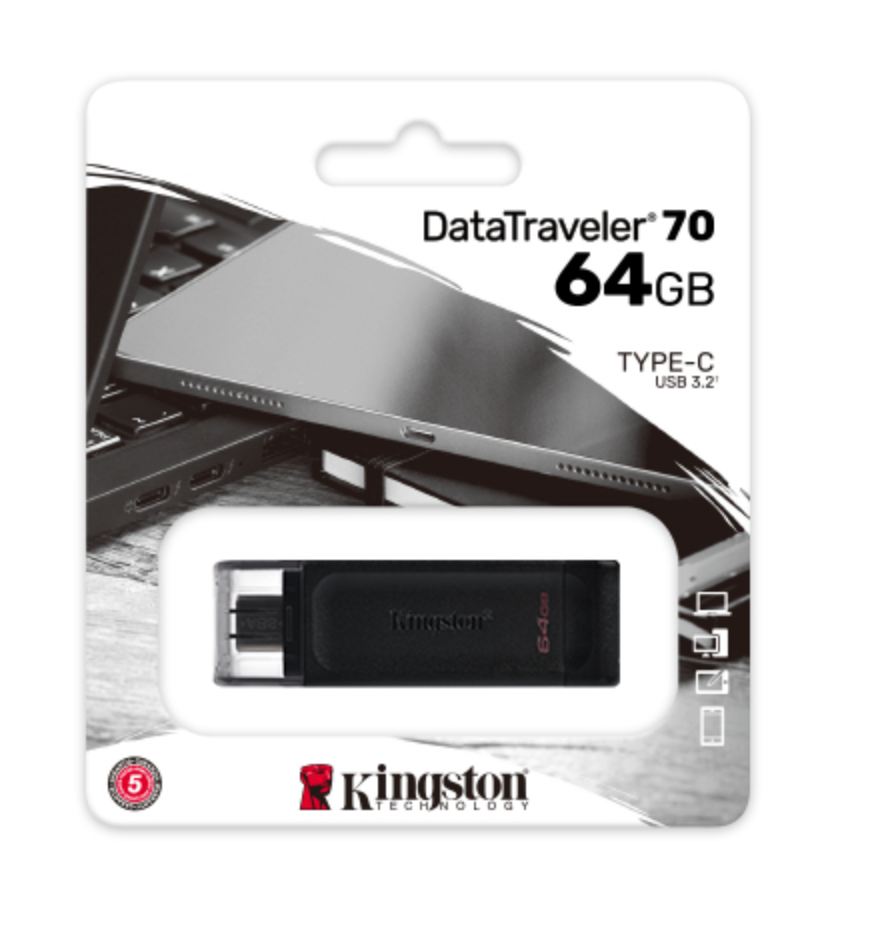 Kingston DataTraveler 70 - USB flash drive - 64 GB Kingston USB-C 3.2 Gen 1