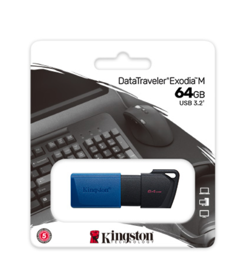 Kingston DataTraveler Exodia M - USB flash drive - 64 GB Kingston USB 3.2 Gen 1