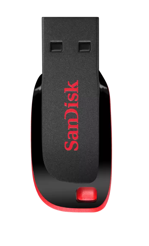 SanDisk Cruzer Blade - USB flash drive - 32 GB SanDisk USB 2.0 red, sleek black
