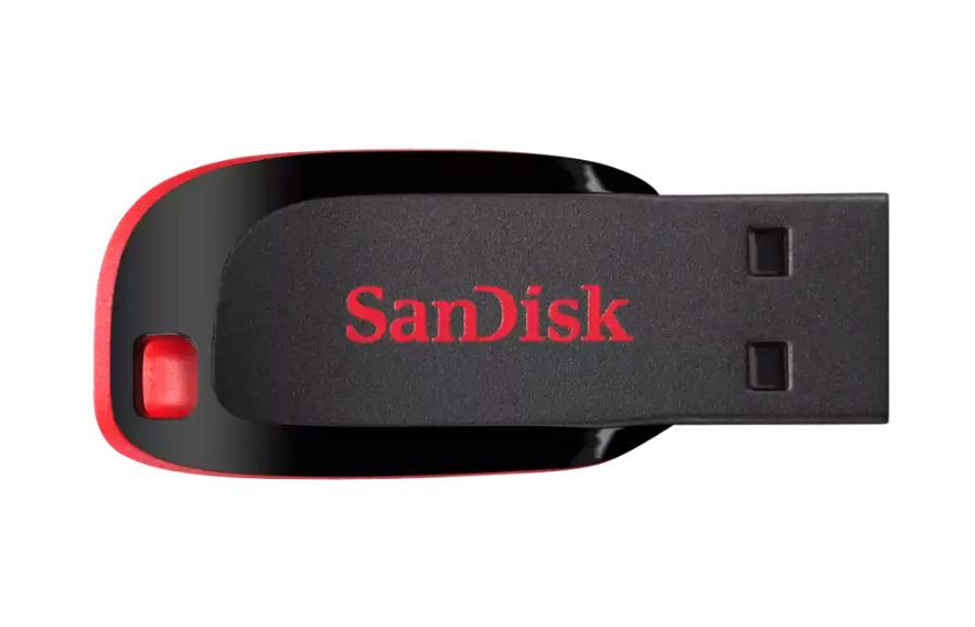 SanDisk Cruzer Blade - USB flash drive - 32 GB SanDisk USB 2.0 red, sleek black