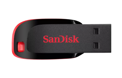 SanDisk Cruzer Blade - USB flash drive - 32 GB SanDisk USB 2.0 red, sleek black