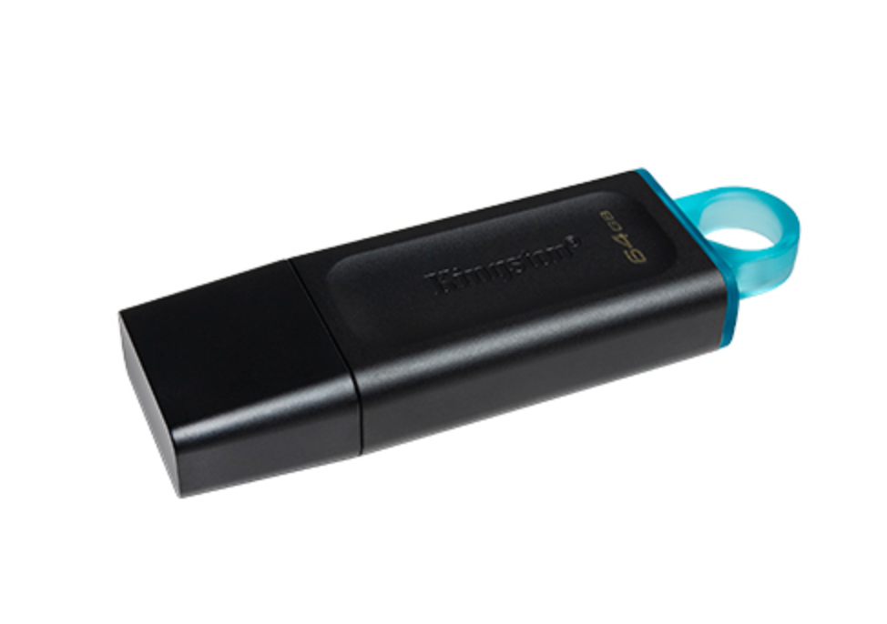 Kingston DataTraveler Exodia - USB flash drive - 64 GB Kingston USB 3.2 Gen 1 black with teal