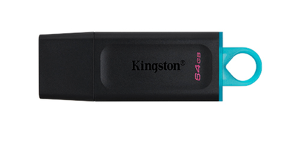 Kingston DataTraveler Exodia - USB flash drive - 64 GB Kingston USB 3.2 Gen 1 black with teal