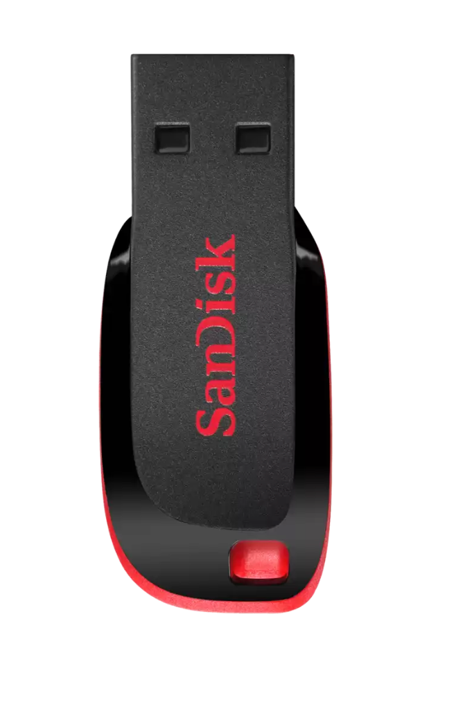 SanDisk Cruzer Blade - USB flash drive - 64 GB SanDisk USB 2.0 black, red