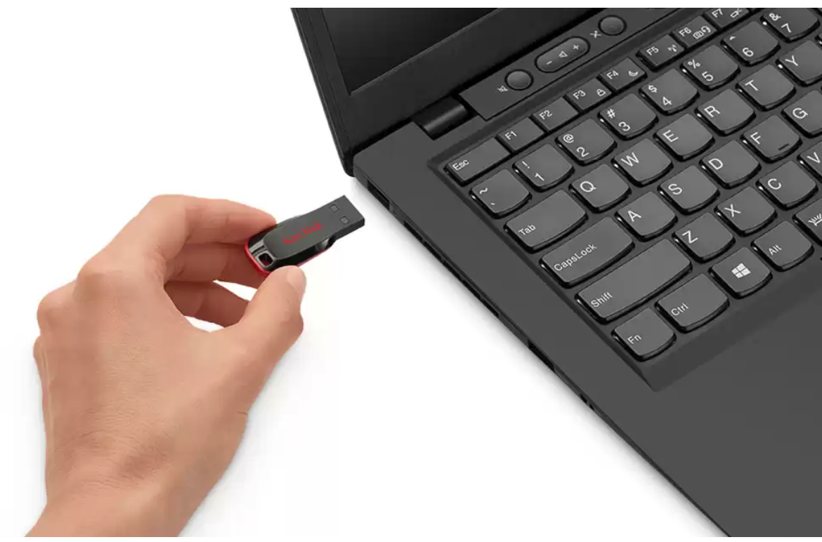 SanDisk Cruzer Blade - USB flash drive - 64 GB SanDisk USB 2.0 black, red