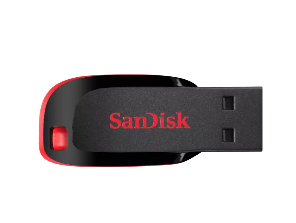 SanDisk Cruzer Blade - USB flash drive - 64 GB SanDisk USB 2.0 black, red