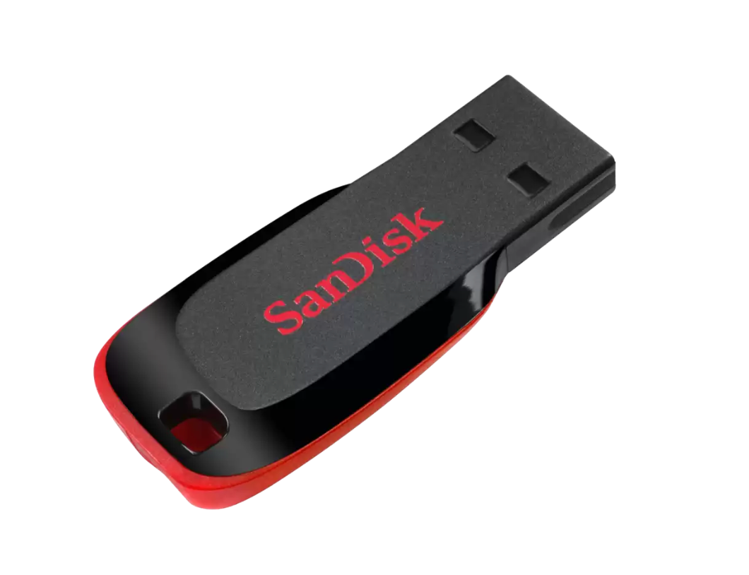 SanDisk Cruzer Blade - USB flash drive - 64 GB SanDisk USB 2.0 black, red