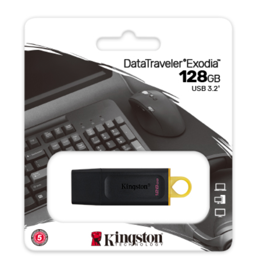 Kingston DataTraveler Exodia - USB flash drive - 128 GB Kingston USB 3.2 Gen 1