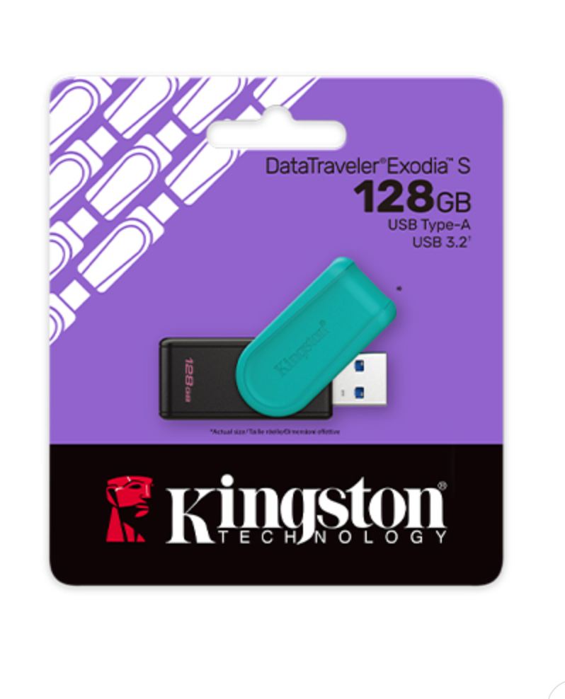 Kingston - USB flash drive - USB 3.2 Gen 1 Kingston Exodia S BlackTurquoise