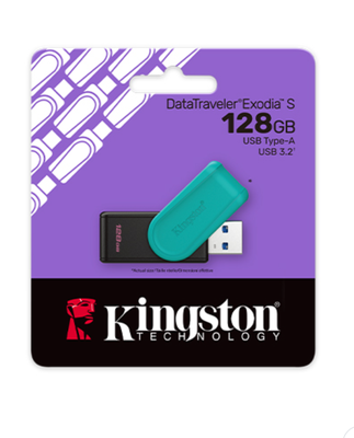 Kingston - USB flash drive - USB 3.2 Gen 1 Kingston Exodia S BlackTurquoise