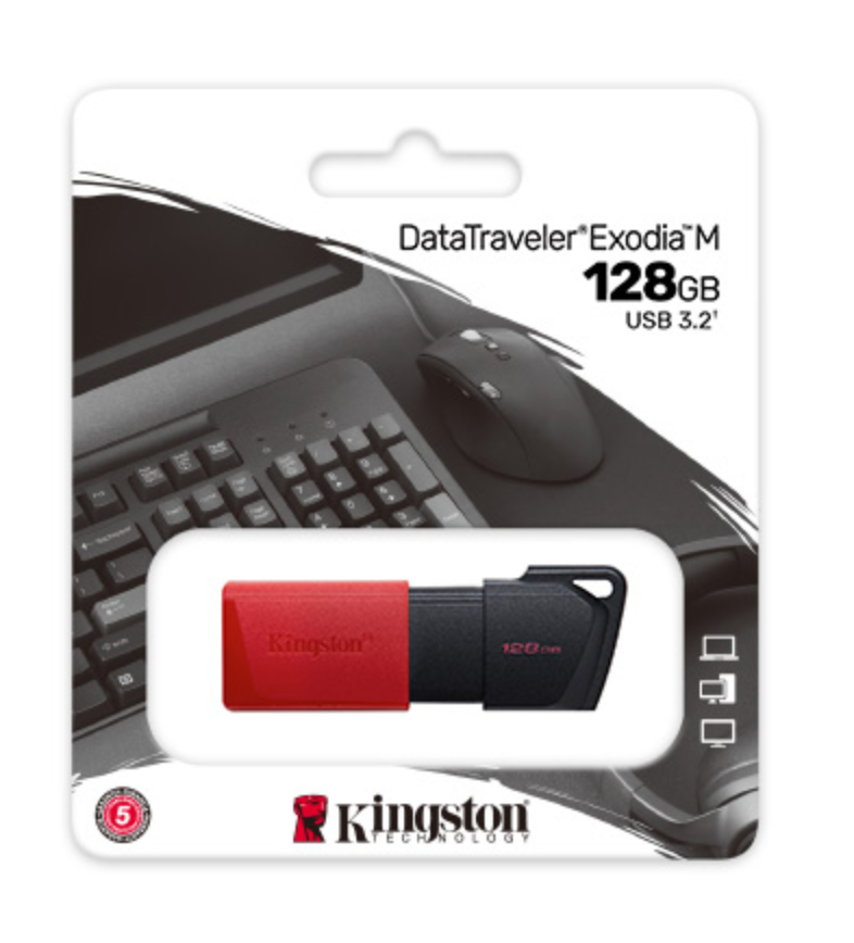 Kingston DataTraveler Exodia M - USB flash drive - 128 GB Kingston USB 3.2 Gen 1