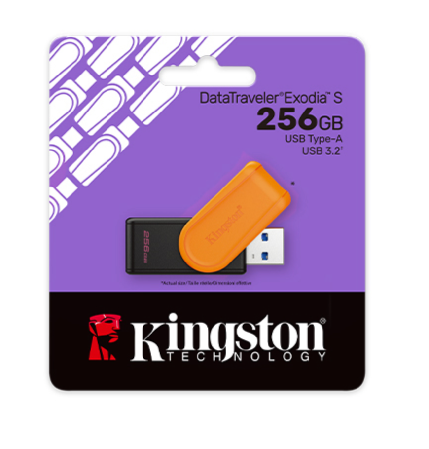 Kingston - USB flash drive - USB 3.2 Gen 1 Kingston Exodia S Black Orange - 256GB