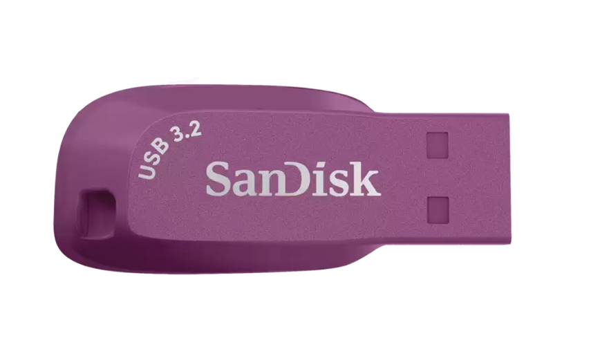 SanDisk Ultra Shift - USB flash drive - 128 GB SanDisk USB 3.2 Gen 1 cattleya orchid