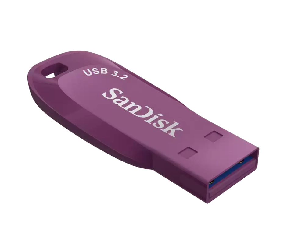 SanDisk Ultra Shift - USB flash drive - 128 GB SanDisk USB 3.2 Gen 1 cattleya orchid