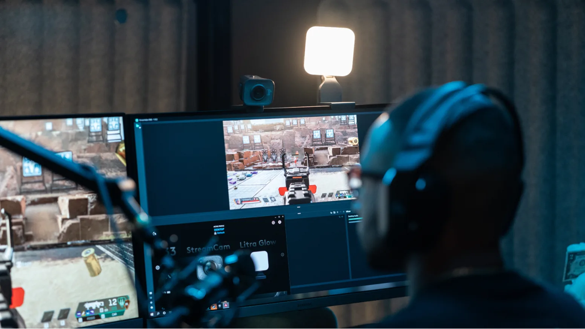 Logitech - led light panel - Litra Glow