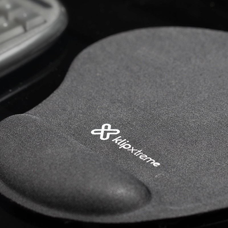 Klip Xtreme KMP-100 Gel Mouse Pad - Mouse pad with wrist pillow - black