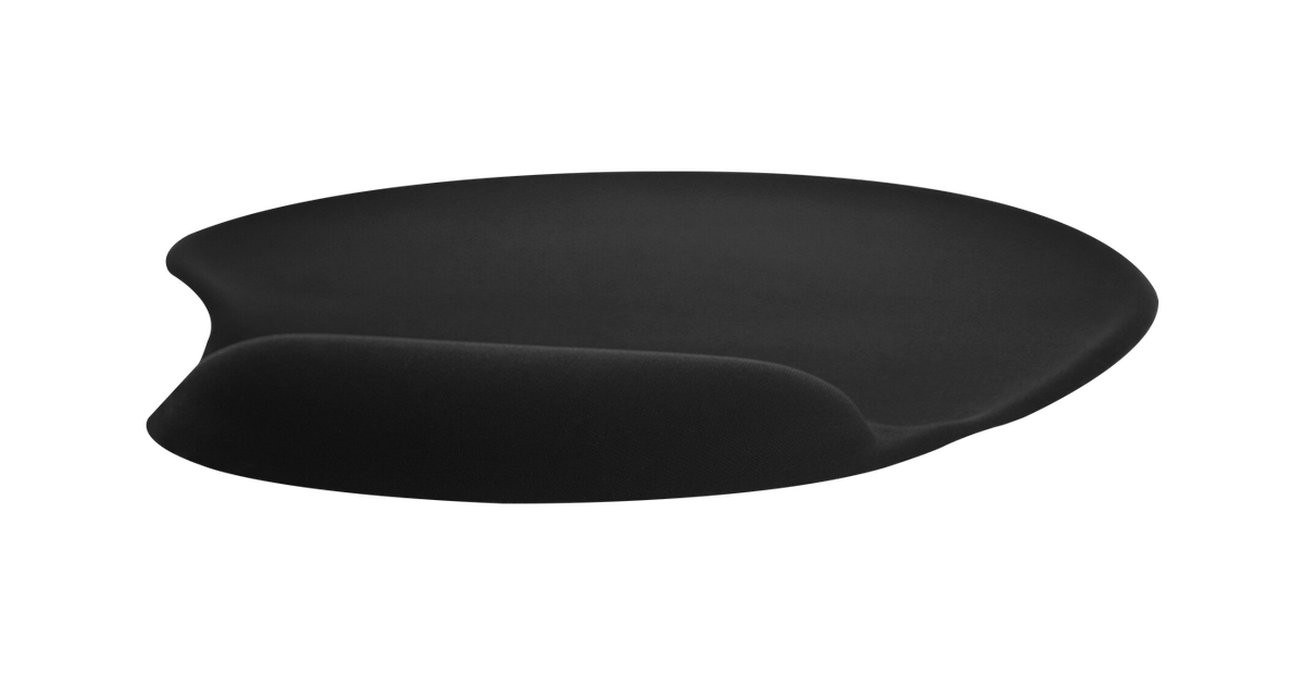 Klip Xtreme KMP-100 Gel Mouse Pad - Mouse pad with wrist pillow - black