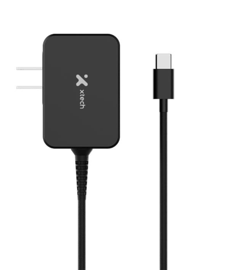 Xtech - 65W GaN USB-C® Power adapter - voltage 110/240VCA Xtech plug NEMA 1-15P 5.9ft XTC-230