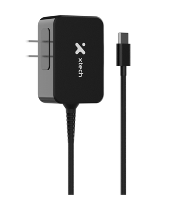 Xtech - 65W GaN USB-C® Power adapter - voltage 110/240VCA Xtech plug NEMA 1-15P 5.9ft XTC-230
