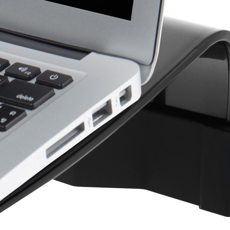 Klip Xtreme KNS-110B Notebook Stand / Cooling Station - Notebook stand - with 4-port USB hub, cooling fan Klip Xtreme 17" black