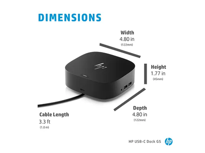 HP USB-C Dock G5 - Docking station - USB-C HP 1GbE 100 Watt