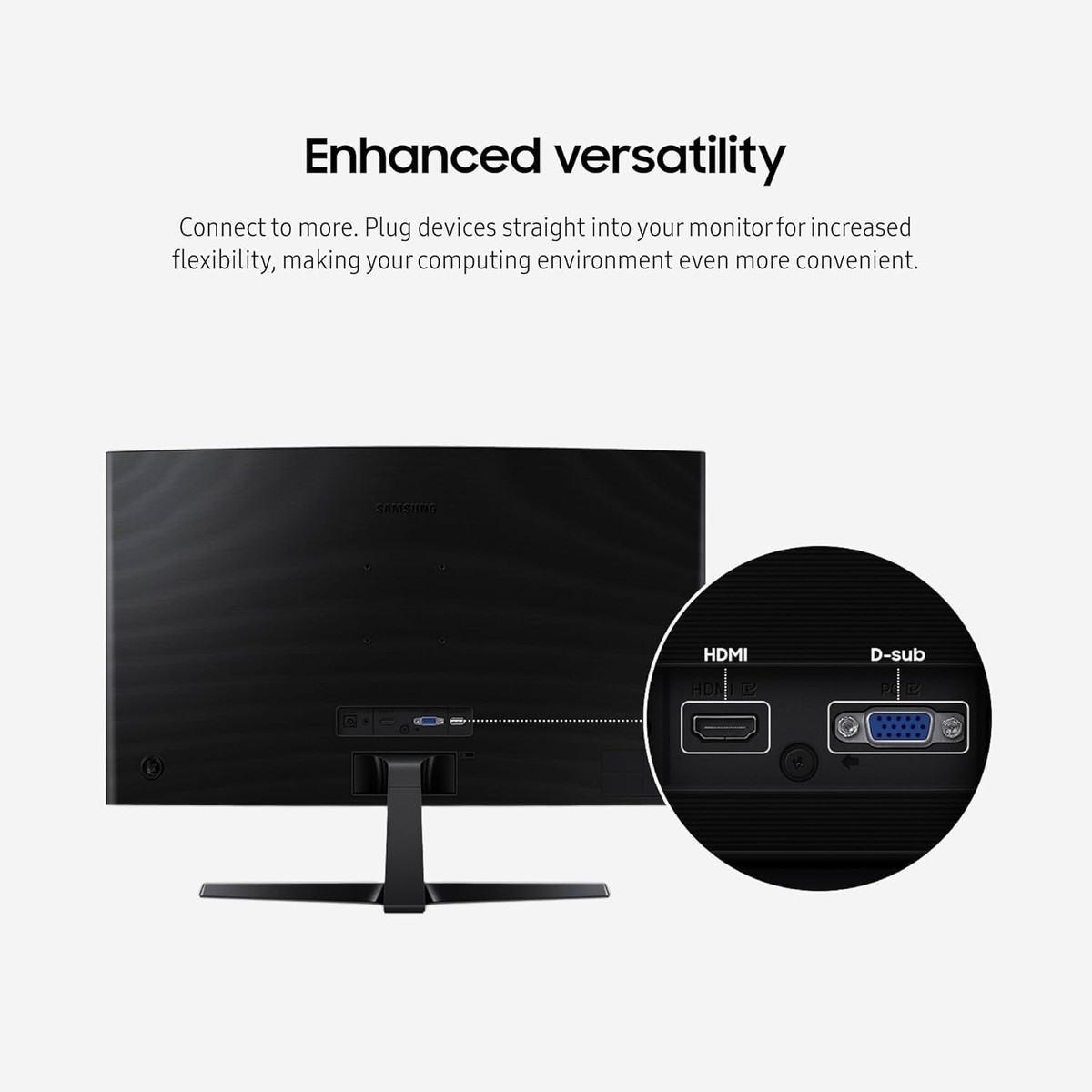 Samsung - LCD monitor - 24" Samsung 1920 x 1080 IPS HDMI Curved