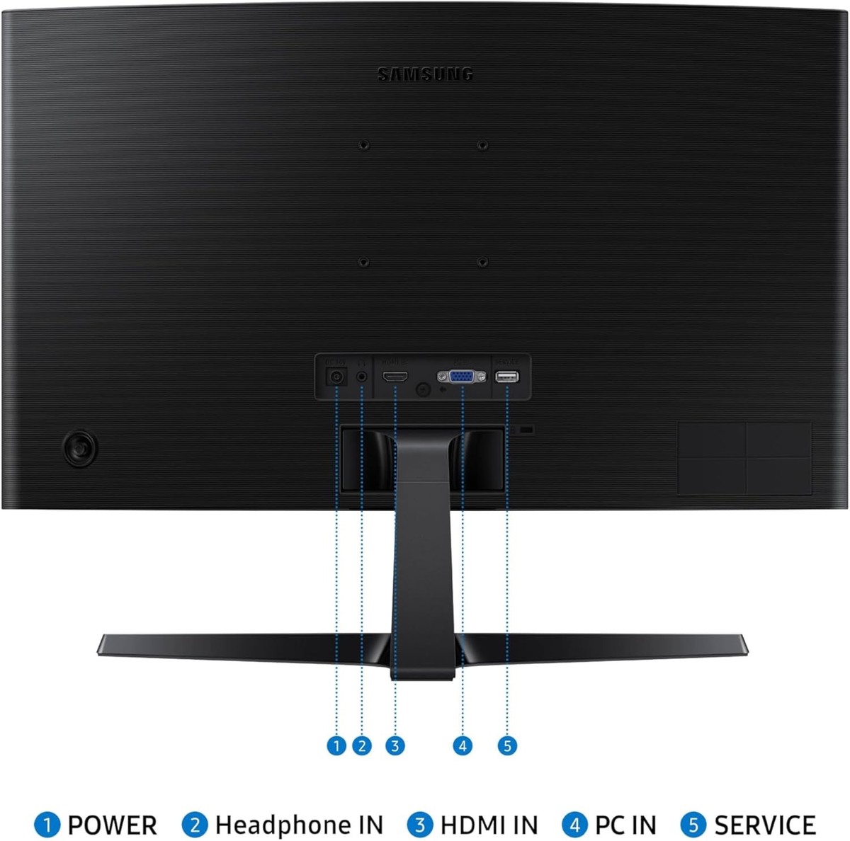 Samsung - LCD monitor - 24" Samsung 1920 x 1080 IPS HDMI Curved