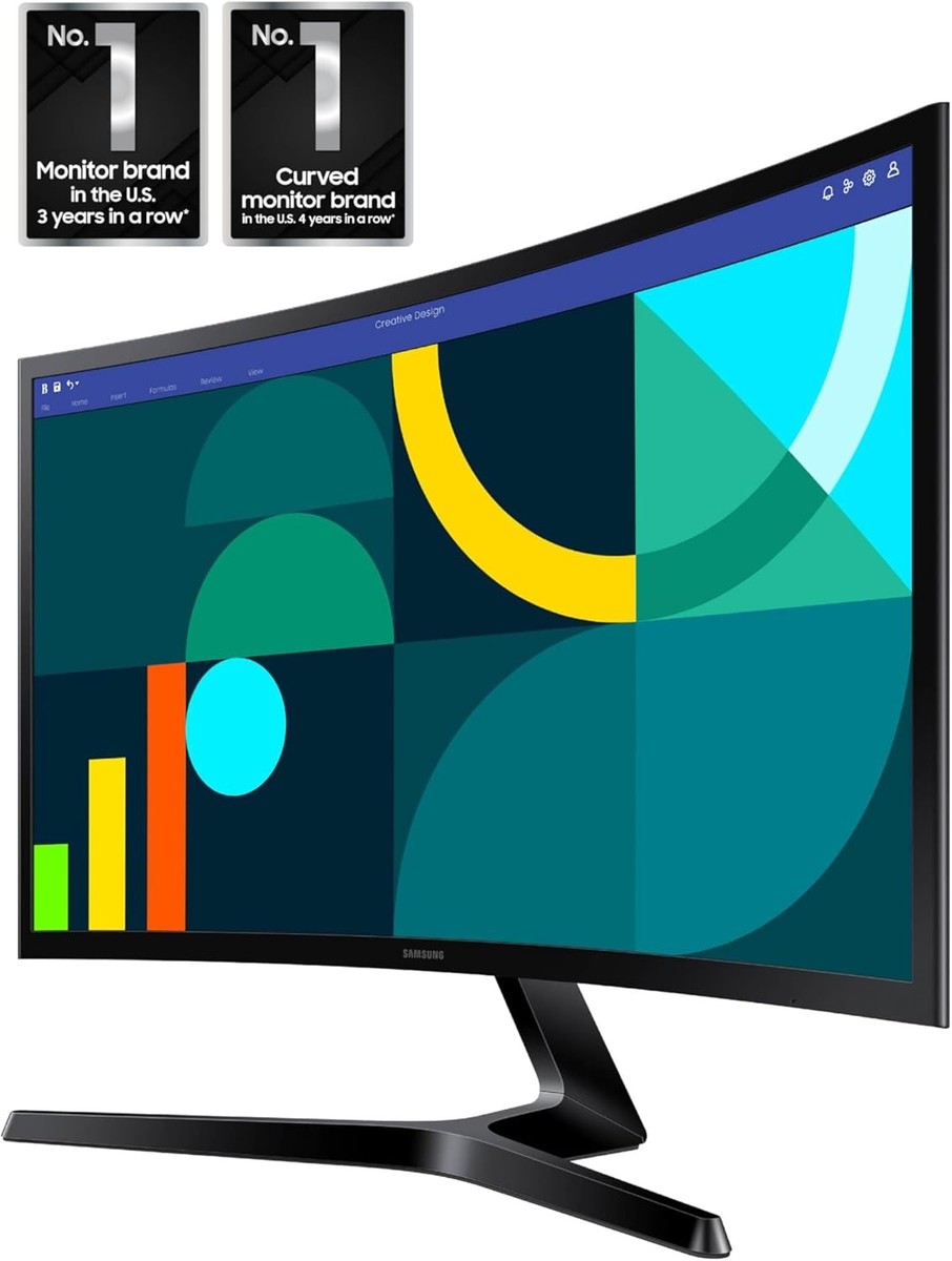 Samsung - LCD monitor - 24" Samsung 1920 x 1080 IPS HDMI Curved