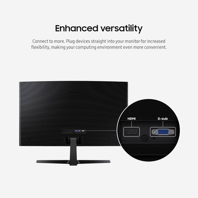 Samsung - LCD monitor - 24" Samsung 1920 x 1080 IPS HDMI Curved