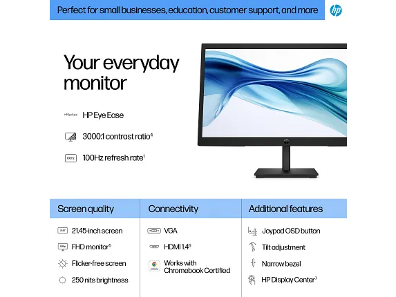 HP - 21.45" - Series 3 Pro 322pv