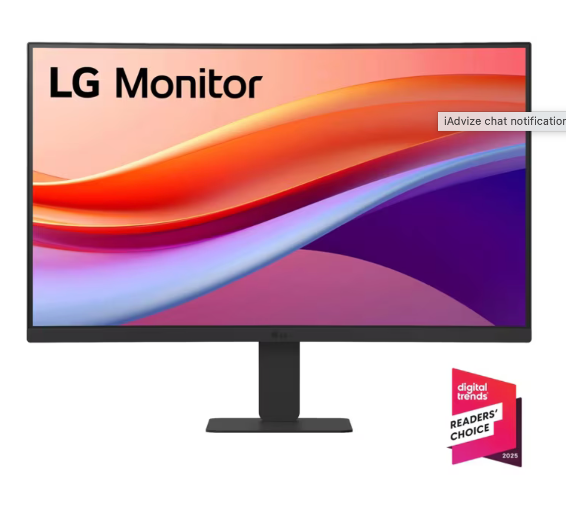 LG Monitor 24U421A-B - Curved Screen - 23.8" LG 1980 x 1080 VA HDMI / USB-C Black