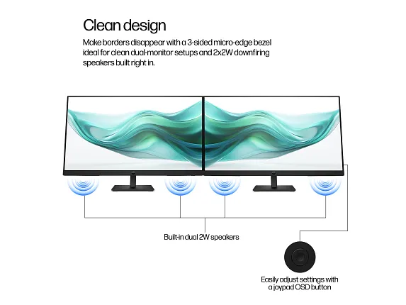 HP S3 Pro - 27" - 1920 x 1080 HP IPS DisplayPort / HDMI 100Hz