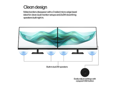 HP S3 Pro - 27" - 1920 x 1080 HP IPS DisplayPort / HDMI 100Hz