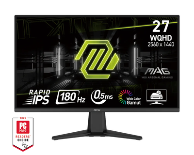MSI MAG 275QF - QLED monitor - 27" MSI 2560 x 1440 Fast IPS DisplayPort / HDMI Black WQHD
