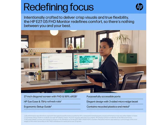HP E27 G5 - E-Series - LED monitor