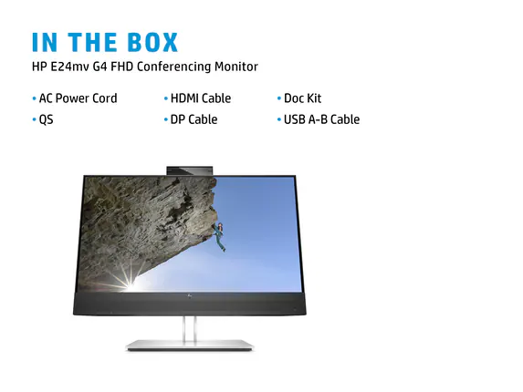HP E24mv G4 Conferencing Monitor - E-Series - LED monitor