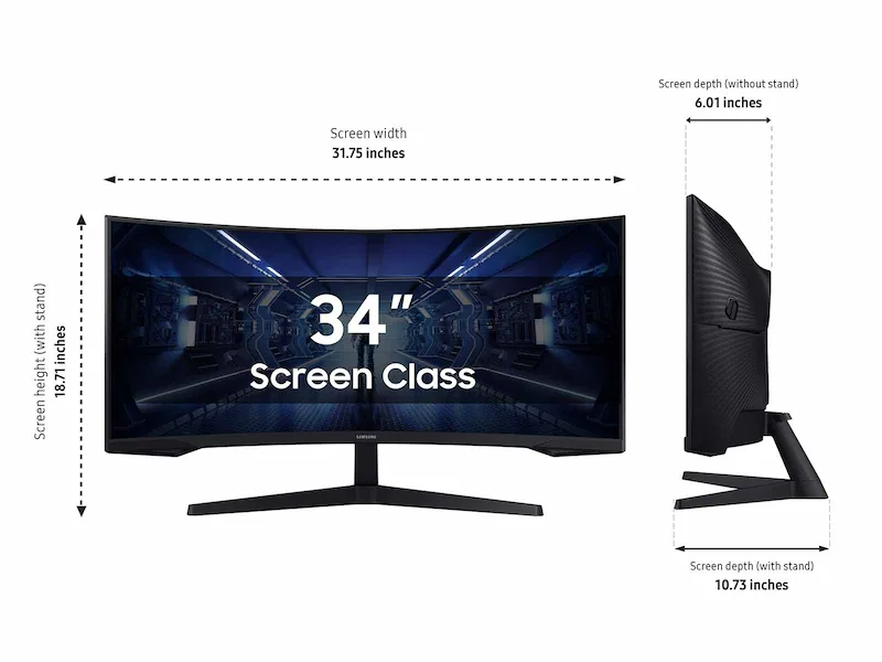 Samsung Odyssey G5 C34G55TWWN - G55T Series - LED monitor