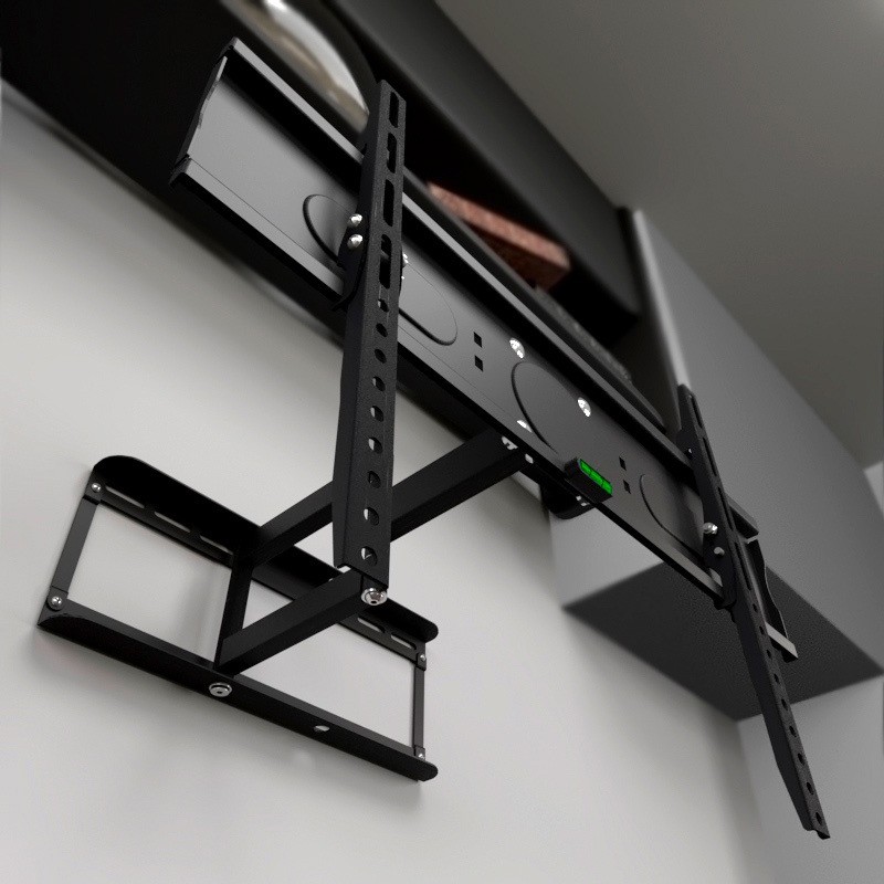 Klip Xtreme KPM-885 - Mounting kit (interface plate, interface bracket, dual articulating arm) for LCD / plasma panel - powder-coated steel