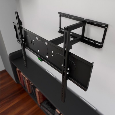 Klip Xtreme KPM-885 - Mounting kit (interface plate, interface bracket, dual articulating arm) for LCD / plasma panel - powder-coated steel