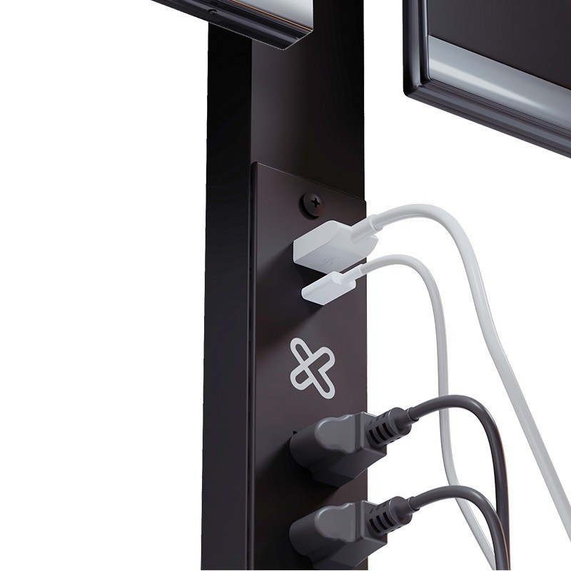 Klip Xtreme - Desktop to monitor mounting kit - With power strip