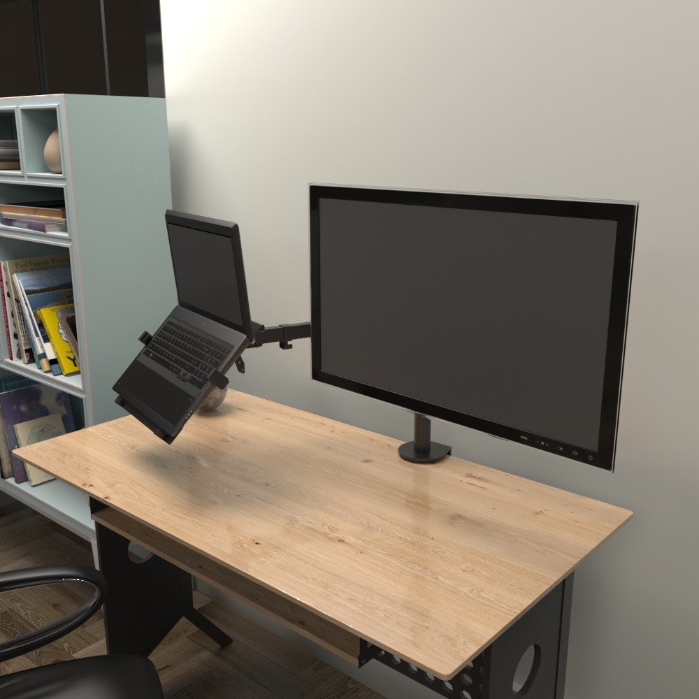 Klip Xtreme - Desktop to monitor mounting kit - x1 -Laptop Mount 32"