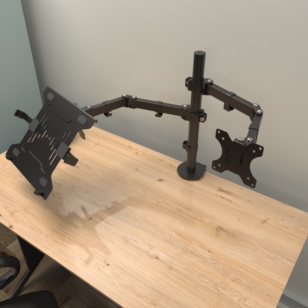 Klip Xtreme - Desktop to monitor mounting kit - x1 -Laptop Mount 32"