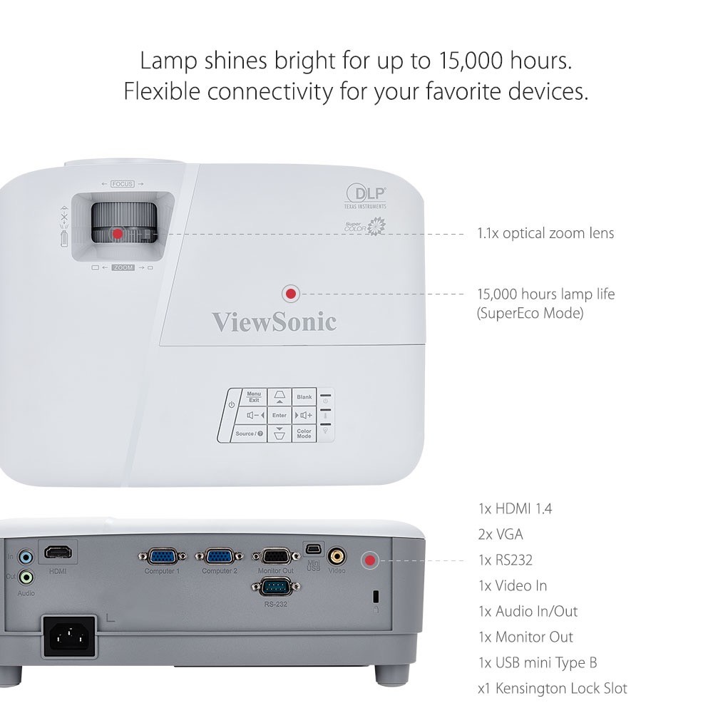 ViewSonic PA503S - DLP projector - 3D
