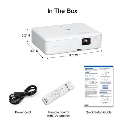 Epson EpiqVision Flex CO-W01 - 3LCD projector - portable