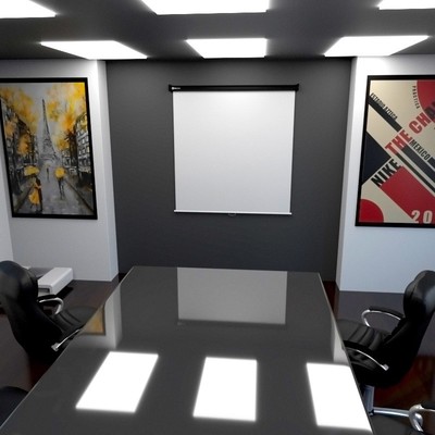 Klip Xtreme KPS-503 - Projection screen - Motorized 110v