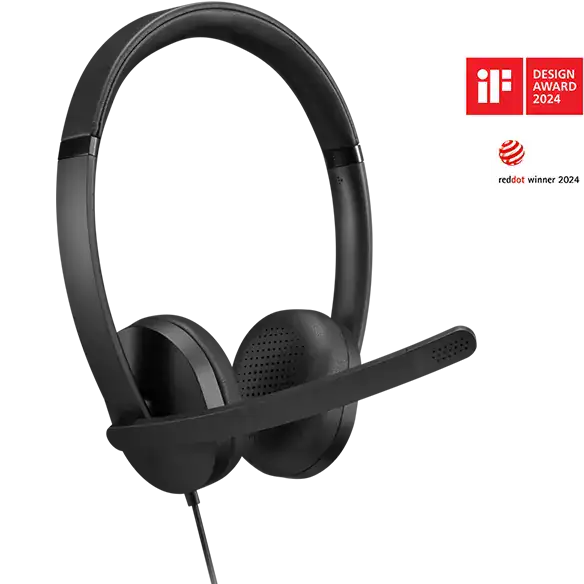 Lenovo - Headphones - USB-A Wired Stereo Headset Gen
