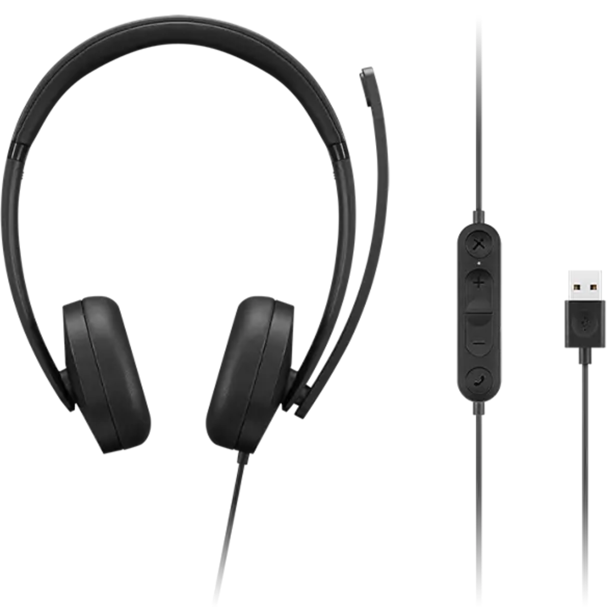 Lenovo - Headphones - USB-A Wired Stereo Headset Gen