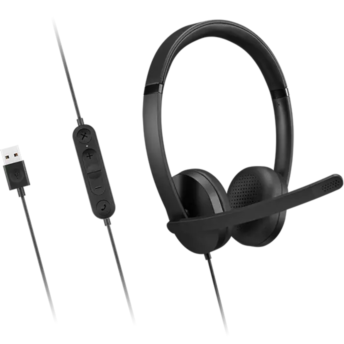 Lenovo - Headphones - USB-A Wired Stereo Headset Gen