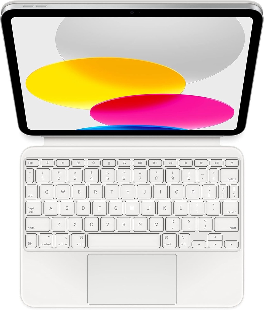 Apple Magic Keyboard Folio - Keyboard and folio case - with trackpad (WHITE)