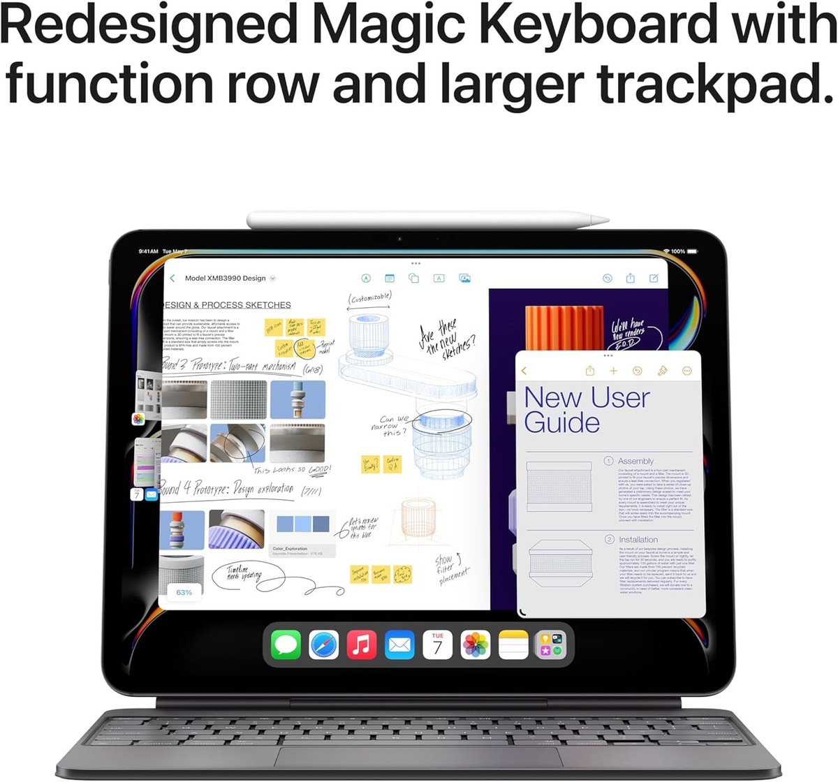 Apple - Keyboard - US English Apple Black for iPad Pro 13 inch